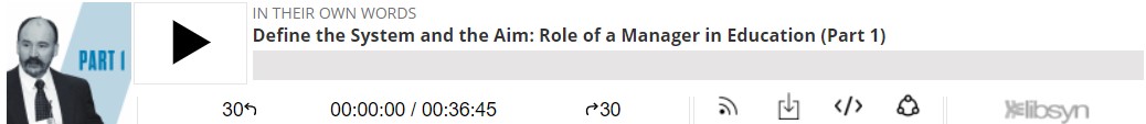 Define the System and the Aim: Role of a Manager in Education (Part 1)